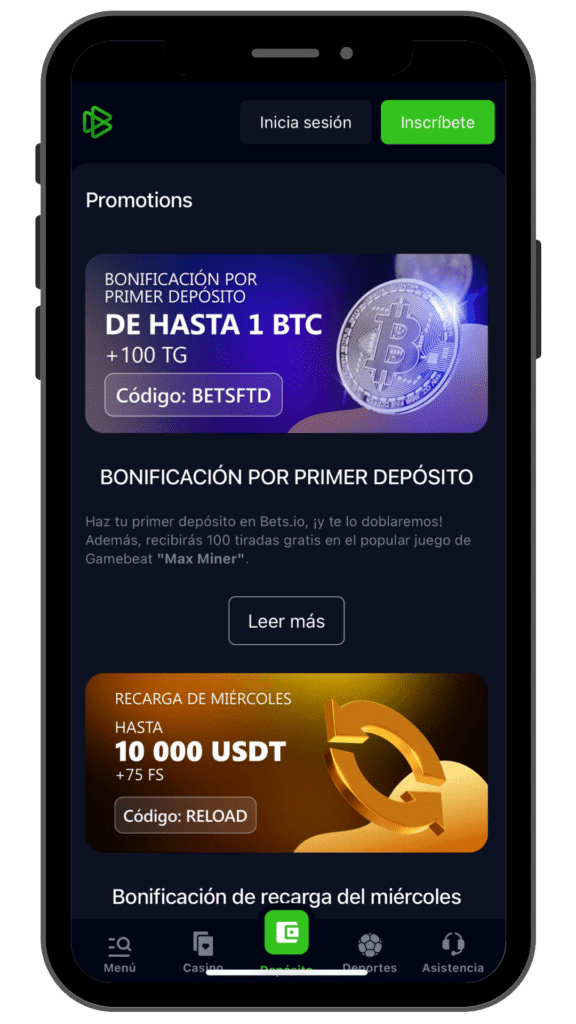 bono bienvenida bets.io